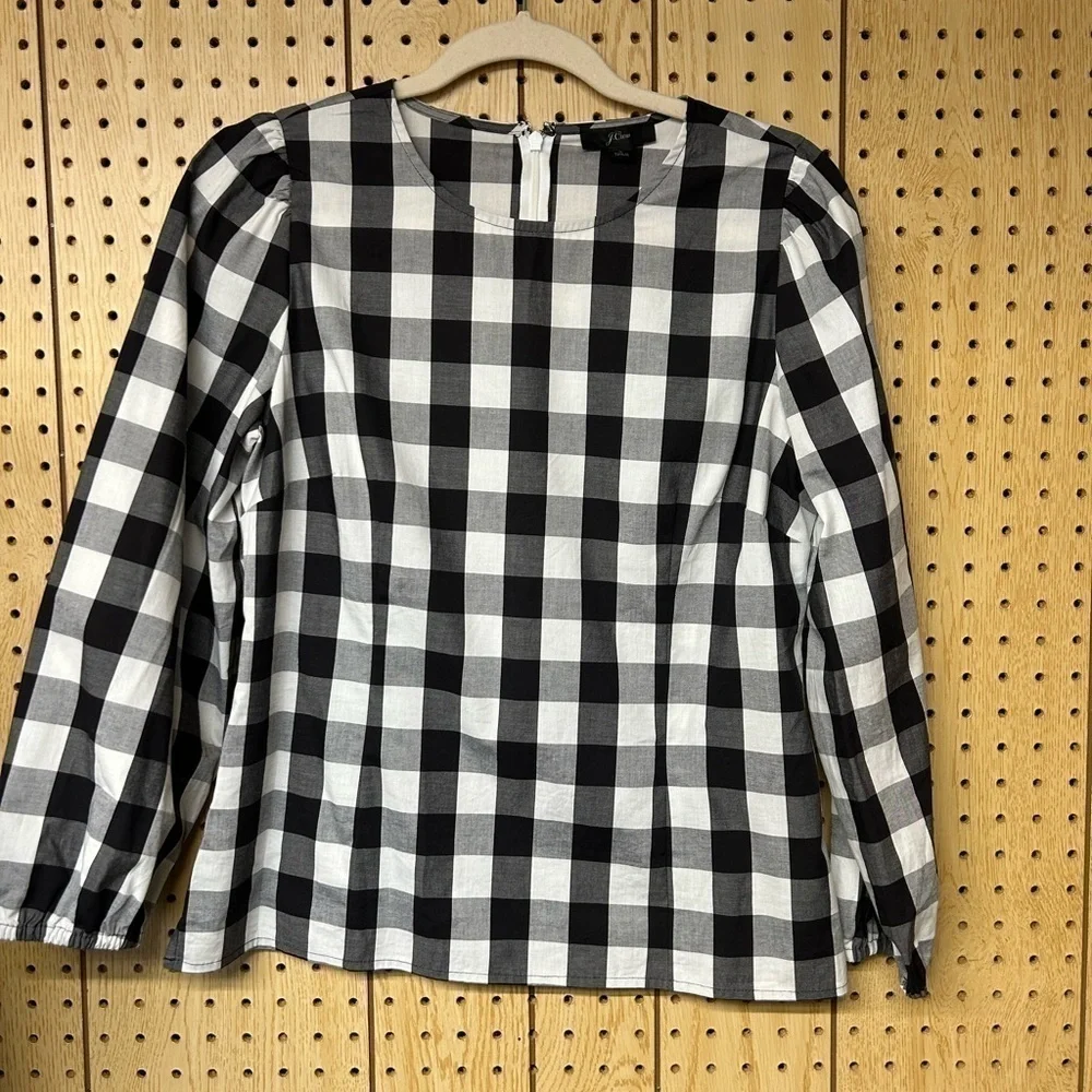 J.Crew Gingham Top